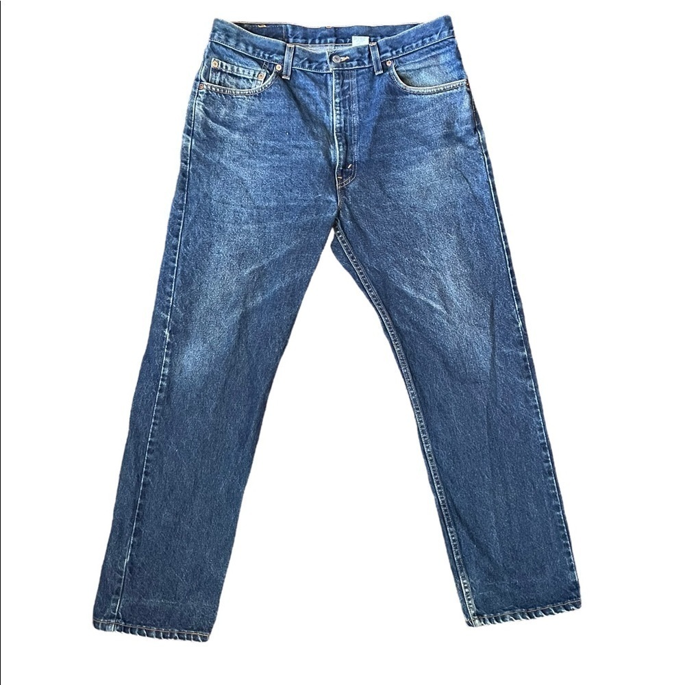 Levi’s 505 mens straight leg blue denim jeans